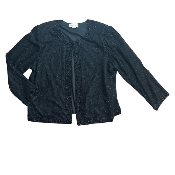 Vintage Silk hand beaded blouse - stunning -XXL - Picture 2 of 7